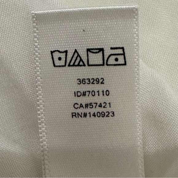 Loft Shirred Blouse White 3/4 Sleeve - Picture 7 of 7